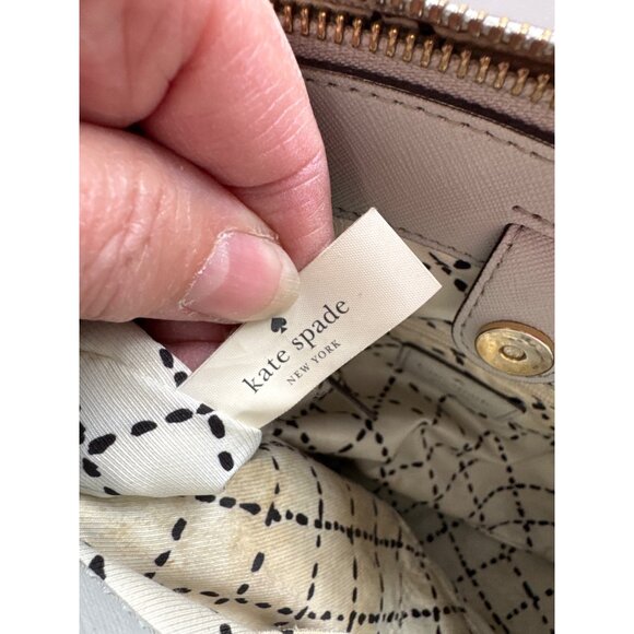 Kate Spade New York NewBury Lane Lt Green Small Leather Handbag Missing Shoulder - Picture 6 of 16